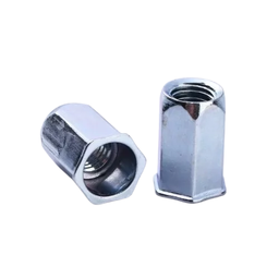 PORCA REBITE SEXTAVADO ABA FINA M8 X 18 MA-1,25 ZINCO -500UN - 4