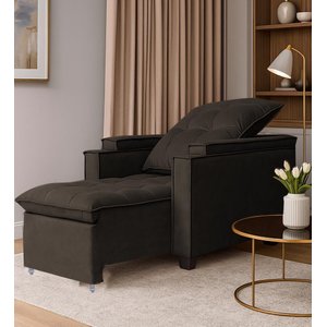 Poltrona Papai Reclinável Pulse Porta Copos Carregador Usb Marrom