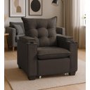 Ver imagem 2 de Poltrona Papai Reclinável Pulse Porta Copos Carregador Usb Marrom