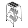 Banco Banqueta Escada 3 Degraus Dobrável Antiderrapante Aço - 2