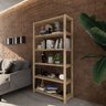 Expositor Para Escritório Madeira MDP Wood On Design Estante pinus multiuso - 5
