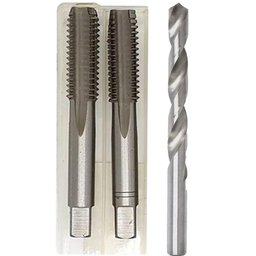 Jogo de Macho Manual Aço Liga - M16 X 1,5 + Broca 15mm - 1