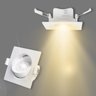 - 6 Spots Quadrado 5w Embutir Sanca Direcionavel Mr11 Dicroica - 2