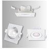 - 6 Spots Quadrado 5w Embutir Sanca Direcionavel Mr11 Dicroica - 3