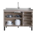 Ver imagem 3 de Balcão de Cozinha para Pia 120 Cm 2 Portas 3 Gavetas Quiditá Fumê