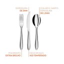 Ver imagem 1 de Faqueiro Lyon 24pcs Brinox
