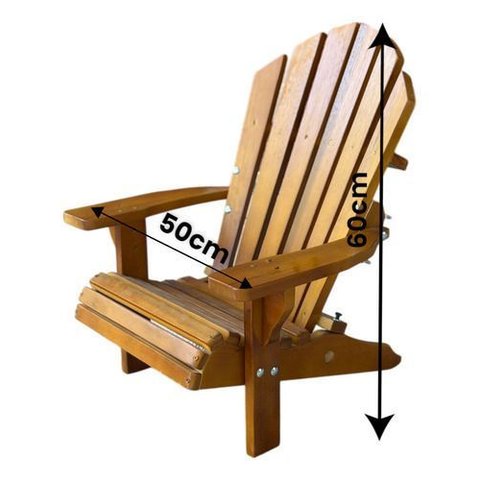 Cadeira Adirondack Pavão Infantil Kids 4 a 12 Anos Imbuia Kids