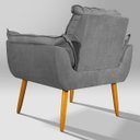 Ver imagem 6 de Poltrona Decorativa Opala:cinza