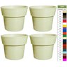 Kit 4 Vasos Plantas Frutífera hortaliças 45x50 Ibiza Polietileno BGPLASTICOS V945 VERMELHO PAU BRASI - 1