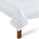 Ver imagem 2 de Toalha de Mesa Quadrada 220x220cm Ponto Ajour 331 - Rafimex Branca