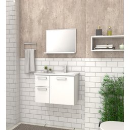 Gabinete para Banheiro em Aço 2 Gavetas Kiwi Branco - Cozimax - 2