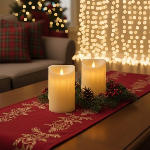 Vela Decorativa Led 12,5cm a Pilha – Efeito Chama Realista