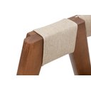 Ver imagem 3 de Cadeira Versalhes Madeira Cor Pinhão Estofada Moderna:linho Dourado