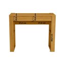 Ver imagem 3 de Escrivaninha Mesa Escritório 100% MDF Brisa 2 Gavetas 91cm Carvalho Oro Marrom