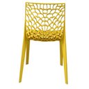 Ver imagem 4 de Kit 4 Cadeiras Empilhável Inmetro Gruvyer Fratini Polipropileno Amarelo Capacidade Suporta 182 Kg