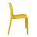 Ver imagem 5 de Kit 4 Cadeiras Empilhável Inmetro Gruvyer Fratini Polipropileno Amarelo Capacidade Suporta 182 Kg
