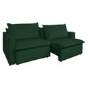 Ver imagem 1 de Sofá Retrátil Reclinável 2 Lugares 180 cm México Veludo Verde K01 - D'Rossi