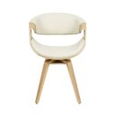 Ver imagem 5 de Kit 2 Cadeiras de Jantar Nicole Homenow Madeira Cor:bege Natural