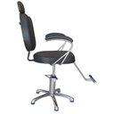 Ver imagem 2 de Cadeira Fixa Hidráulica de Salão de Beleza - Cabeleireiro e Barbearia - Preto