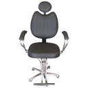 Ver imagem 1 de Cadeira Fixa Hidráulica de Salão de Beleza - Cabeleireiro e Barbearia - Preto