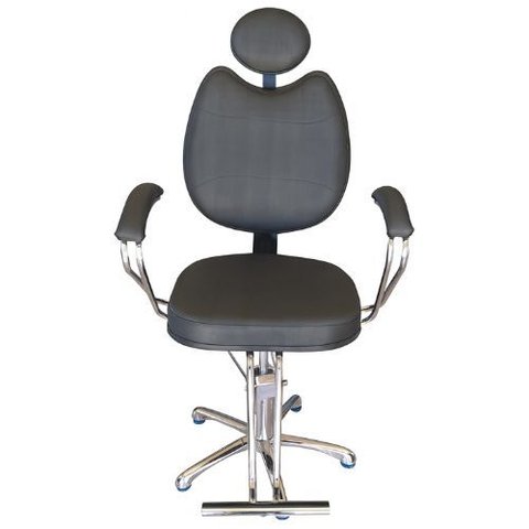 Cadeira Fixa Hidráulica de Salão de Beleza - Cabeleireiro e Barbearia - Preto