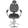 Cadeira Fixa Hidráulica de Salão de Beleza - Cabeleireiro e Barbearia - Preto - 1