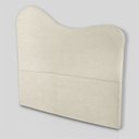 Ver imagem 2 de Cabeceira Orgânica Casal Estofada para Cama Box Bouclé Serena com Frame