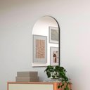 Ver imagem 1 de Espelho Decorativo Orgânico 90cm Mdf Dalla Costa Casa Lar Cor:preto Fosco