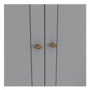 Ver imagem 3 de Guarda Roupa Casal Nova York 6 Portas Cinza – Henn