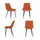 Ver imagem 2 de Cadeira de Jantar Taina Estofada Caramelo Design Anatômico Moderna e Confortável