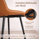 Ver imagem 6 de Cadeira de Jantar Taina Estofada Caramelo Design Anatômico Moderna e Confortável