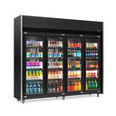 Ver imagem 1 de Expositor 4 Portas All Black Geas4plb Gelopar Auto Serviço Total Black 4 Prateleiras 220v