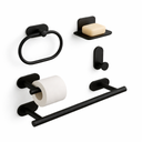 Ver imagem 1 de Kit Banheiro Acessórios Suporte Inox Autoadesivo com 5 Peças