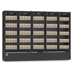 Auto Serviço Vanguard Extra Frio 5 Portas Vidro Aquecido Preto/preto Asvef5p 220v - Refrimate