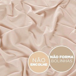 Jogo de Cama Casal 4 Peças Jolitex Ternille 300 Fios - Toque de Seda - Bege - 4