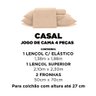 Jogo de Cama Casal 4 Peças Jolitex Ternille 300 Fios - Toque de Seda - Bege - 6