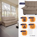 Ver imagem 4 de Conjunto Sofá Coliseu 3 e 2 Lugares Bouclê - King House