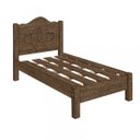 Ver imagem 2 de Cama Solteiro em MDF 205cm x 94cm Quarto Marrom/Mocaccino