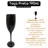 Taça Vidro Preta Champanhe 190 Ml Nadir - 4