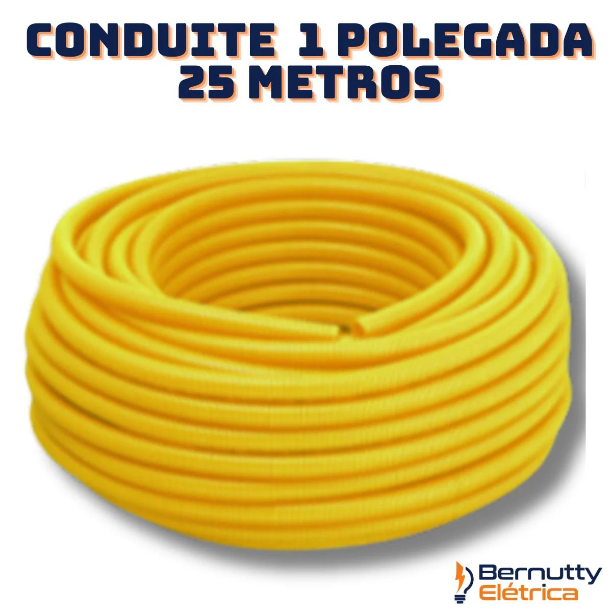 Conduite Corrugado Amarelo 1' Polegada 25 Metros Eletroduto - 2