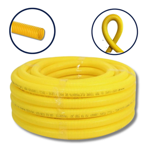 Conduite Corrugado Amarelo 1' Polegada 25 Metros Eletroduto