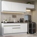 Ver imagem 1 de Armário De Cozinha Completa 260cm Branco Glamy Madesa