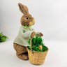 Coelho Menino Cesta Decorativo Páscoa 42x18cm Decoração - 2