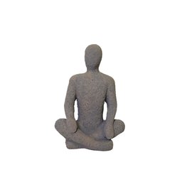 Escultura decorativa pernas cruzadas em cimento 20 cm - 1