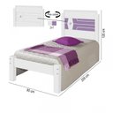 Ver imagem 4 de Cama Solteiro Lívia Cores Flex Quarto Branco/Lilas