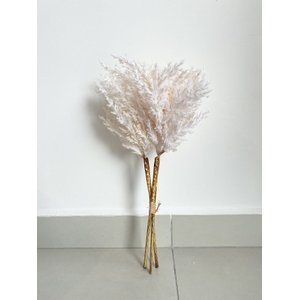 Ramalhete Folhagem Seca 37cm Planta Artificial Único
