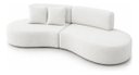 Ver imagem 5 de Sofá Luxo Sala Salão 300cm Virginia 3 Lugares Bouclê Branco