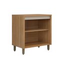 Ver imagem 2 de Balcão de Cozinha Solari 80cm 2 Portas Mdf Dobradiças Metálicas Jequitibá/gris Fosco G77 - Gran Belo