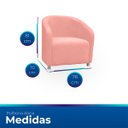 Ver imagem 6 de Poltrona Redonda Moderna e Confortavel Alicia Suede
