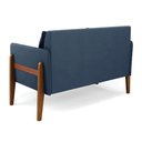 Ver imagem 5 de Namoradeira 2 Lugares Lana Suede Base de Madeira - D’Rossi Azul Marinho